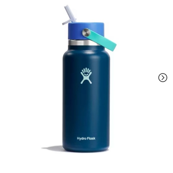 Hydro Flask Wide Mouth Flex Straw Water Bottle- Limited Edition Blue 32 oz - Picture 2 of 8